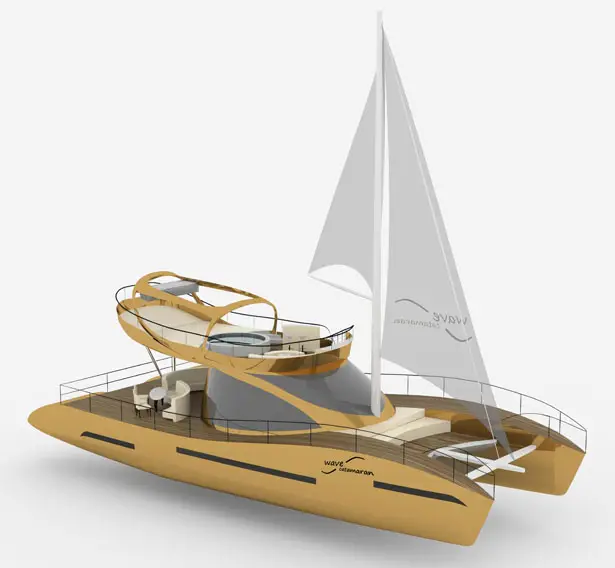 Wave Catamaran Cruiser Yacht by Roberta Visintin - A' Yacht and Marine Vessels Design Award Winners