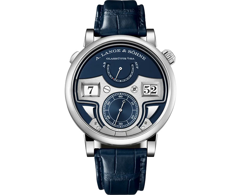 A. Lange & Söhne Zeitwerk Minute Repeater Features A Jumping Numerals Display with A Decimal Minute Repeater
