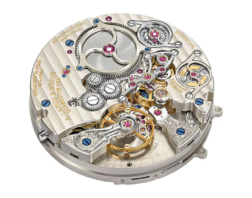 A. Lange & Söhne Zeitwerk Minute Repeater Features A Jumping Numerals Display with A Decimal Minute Repeater