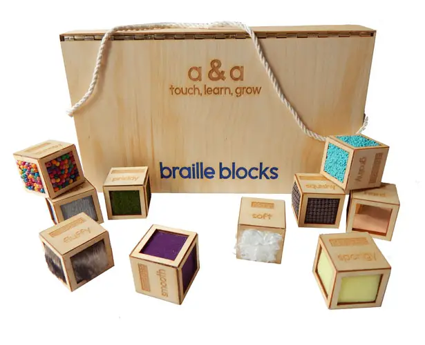 A' Toy, Games, and Hobby Products Design Award Winners - Braille Blocks Toy by Alessandra D'Alessio & Alyssa Vani