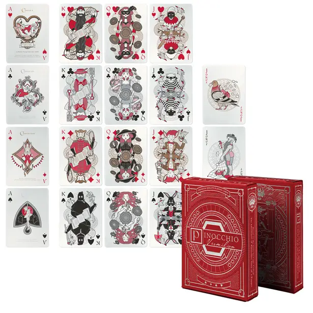 A' Toy, Games, and Hobby Products Design Award Winners - Pinocchio Playing Cards by Elettra Deganello