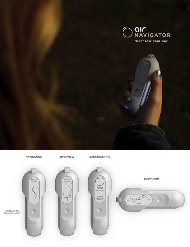 Air Powered Outdoor Gear Concept - Outdoor Enthusiasts Will Never Run Out of Battery Again by Kendall Toerner and Alexander Ordoñez