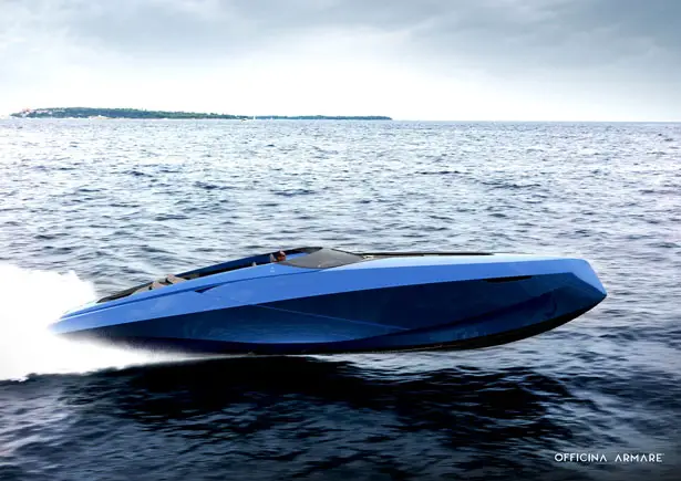 A43 luxury speedboat concept by Officina Armare Yacht and Transportation Design Studio