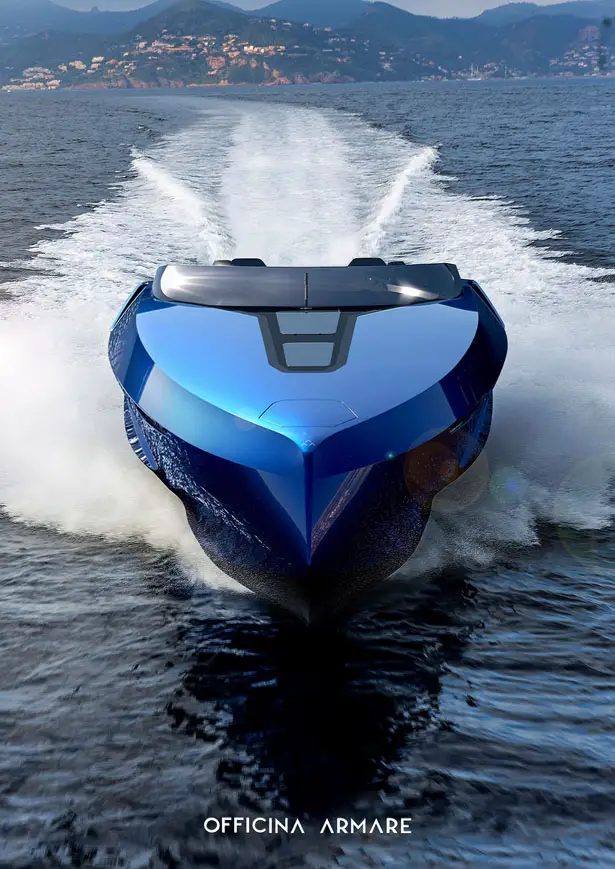 A43 luxury speedboat concept by Officina Armare Yacht and Transportation Design Studio