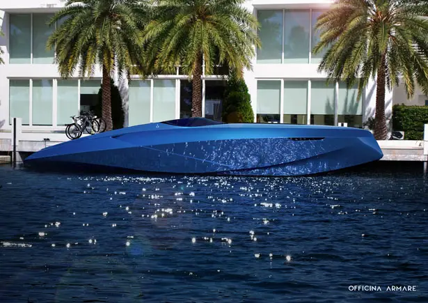 A43 luxury speedboat concept by Officina Armare Yacht and Transportation Design Studio