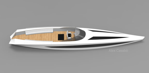 AC Motorboat Features Sleek, Minimalist, and Modern Design