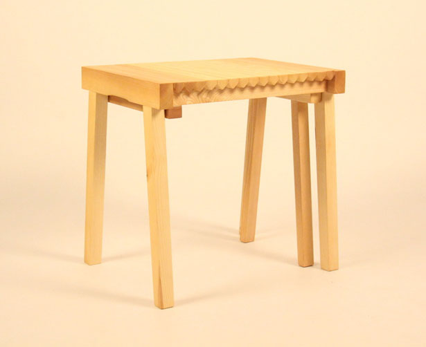 Accordion Stool by Nathalie Dackelid