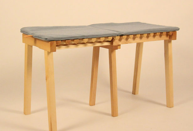 Accordion Stool by Nathalie Dackelid