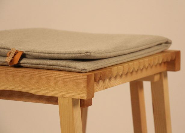 Accordion Stool by Nathalie Dackelid