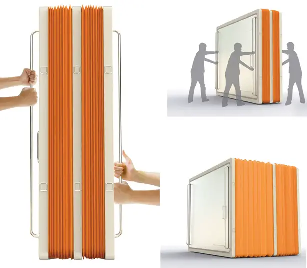 Accordion Tent : Emergency Shelter For Natural Disaster Victims