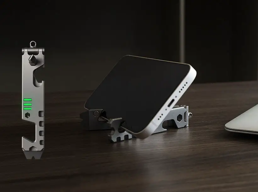 AceStand: All-in-1 Titanium Foldable Phone Stand