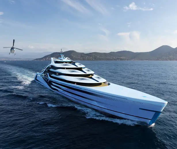 Acionna Cruising Megayacht by Andy Waugh