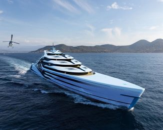 Hydrogen Powered ACIONNA Megayacht Comes with Eight Decks and a Helicopter Hanger