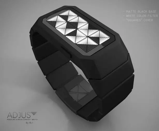 ADJUST Modular Screen Watch by NL1 Studio