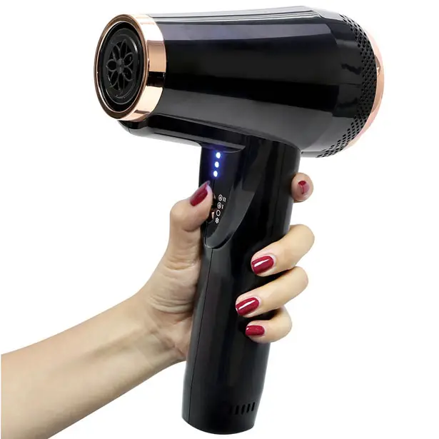 Advanced Rechargeable Cordless Hair Dryer : No More Hair Dryer Cord Tangled  Mess - Tuvie Design
