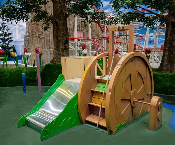Adventures in Smurfs Village Kid's Playground by Crooked Design Studio