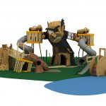 Adventures in Smurfs Village Kid's Playground by Crooked Design Studio