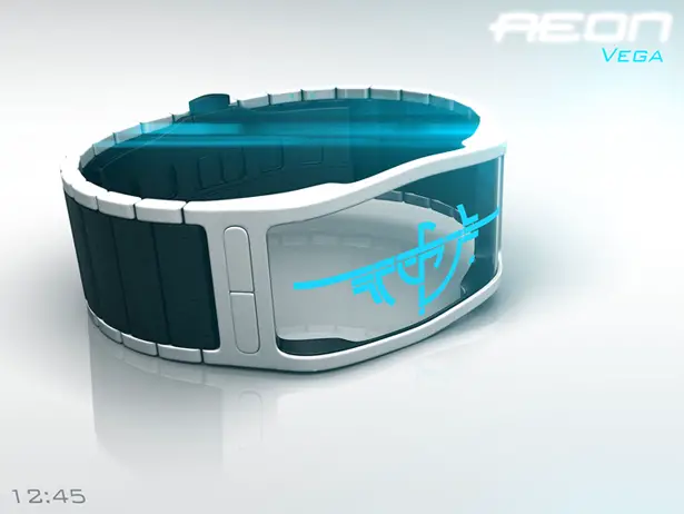 Aeon Transparent LCD Watch by Samuel Jerichow