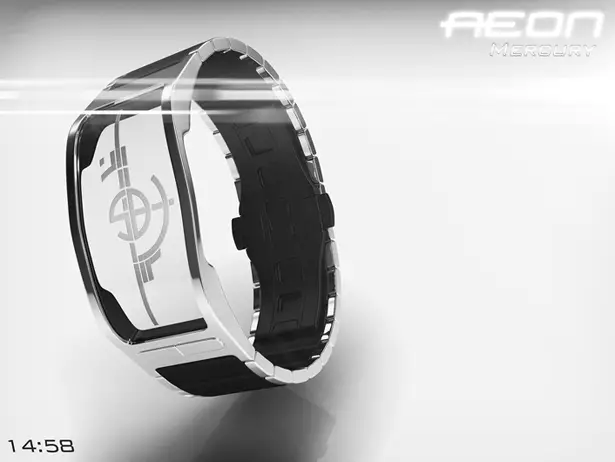 Aeon Transparent LCD Watch by Samuel Jerichow