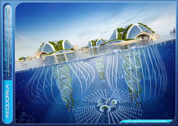 AEQUOREA 3D Printed Oceanscraper by Vincent Callebaut