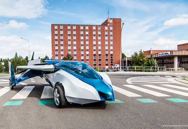 Aeromobil Flying Car with Collapsible Wings Fits Any Standard Parking Space