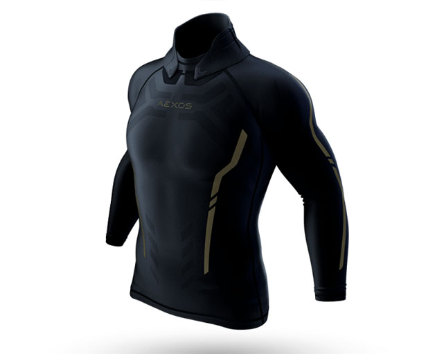 AEXOS HALO Advanced Compression Shirt Reduces Whiplash Injury and Concussion