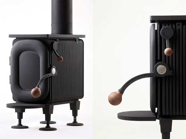 AGNI-HUTTE Wood Stove by Isao Suiz