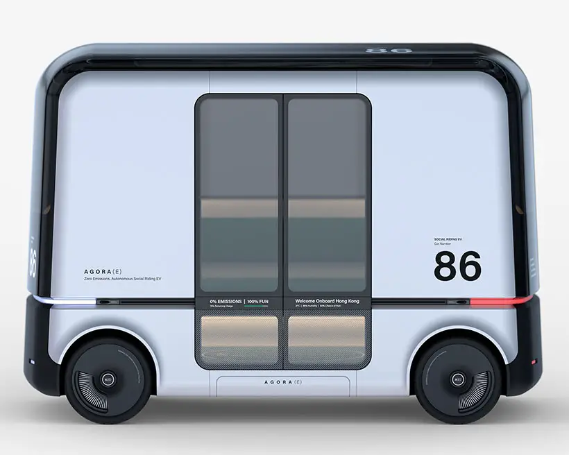 Agora E Autonomous Social Riding EV By Ponti Design Studio