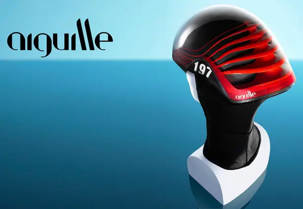 Aiguille Short Track Speed Skater Headgear by Mathias Hintermann