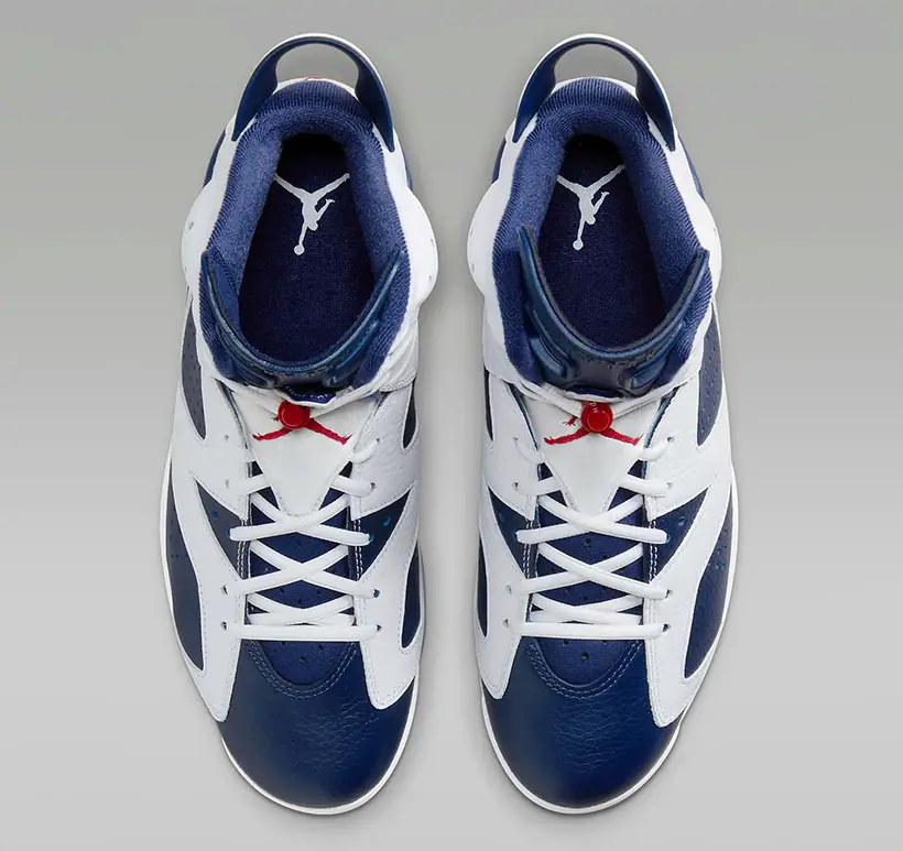 Air Jordan 6 Retro 'White and Midnight Navy' Shoes
