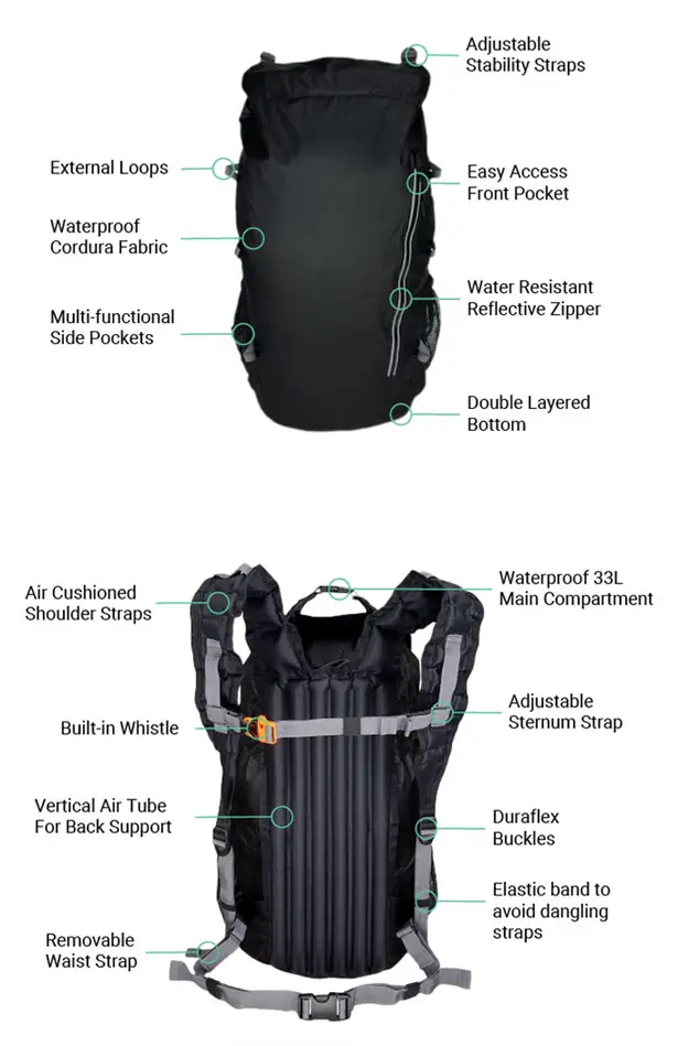 Air Pack Lightweight Backpack by Trexad