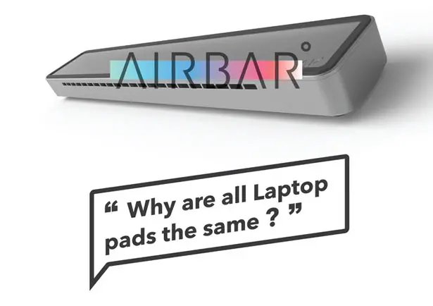 AIRBAR Portable Laptop Cooling Fan by Jordan Meyers