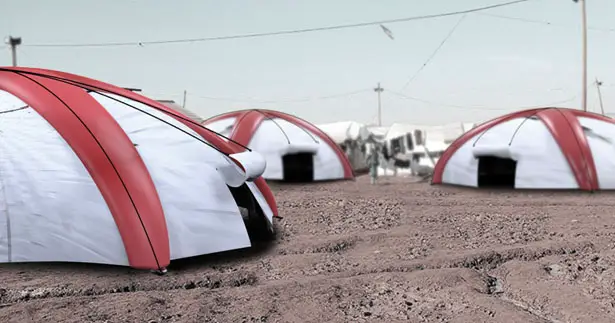 Airborne Tent: a Parachute and a Tent In One for Disaster Relief by Xiong Shilin, Han Wenjia, Mao Rifen, Li Minghai, and Wan Tao