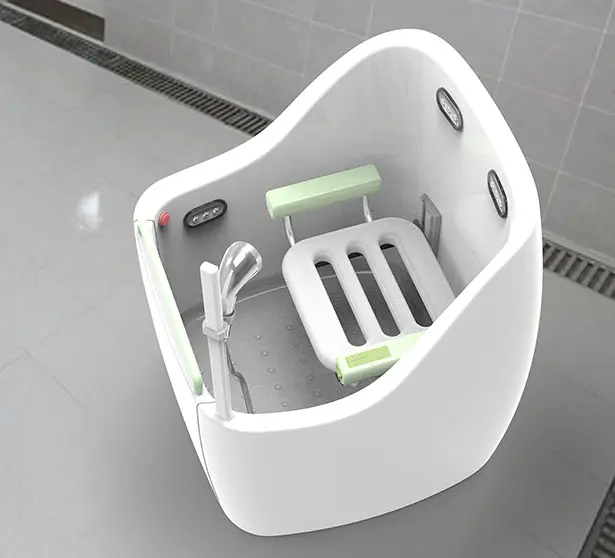 Aiyu Shower Machine for Elderly People by XinYi Chen, Jiahua Liang and Jiaxiang Li