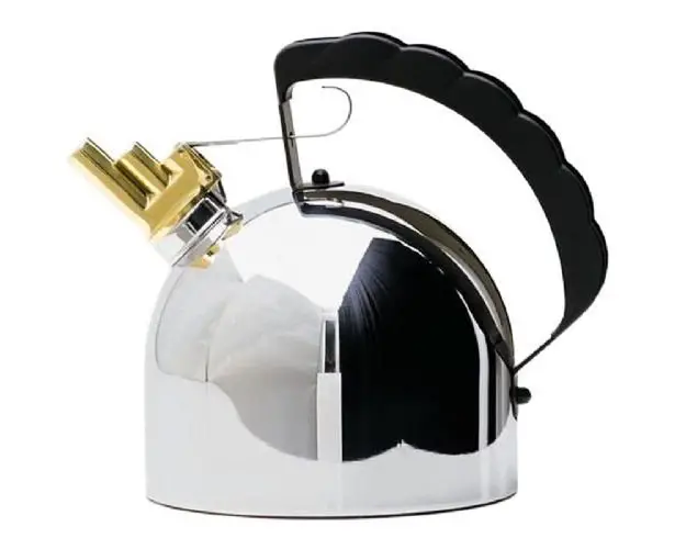 Alessi Sapper Kettle 9091 Melodic Whistle by Richard Sapper