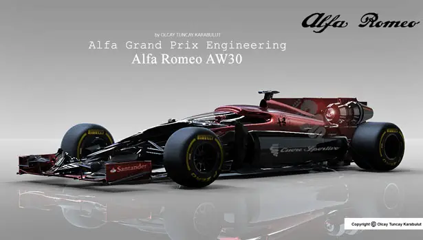 Alfa Romeo AW30 F1 Concept Car by Olcay Tuncay Karabulut