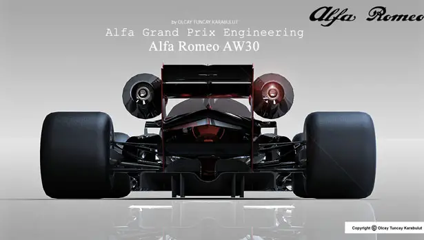 Alfa Romeo AW30 F1 Concept Car by Olcay Tuncay Karabulut