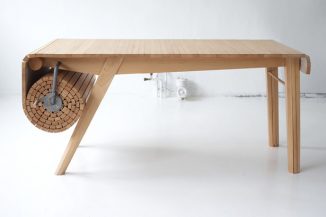 Alfakroll Table – a Unique Roll Out Table by Marcus Voraa