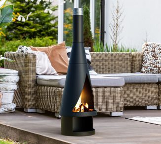 Allarna Iron – Elegant Iron Chiminea witn Internal Fire Grate