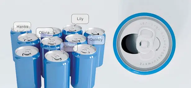Alphabet-Can Makes It Easier To Find Your Drink at A Party