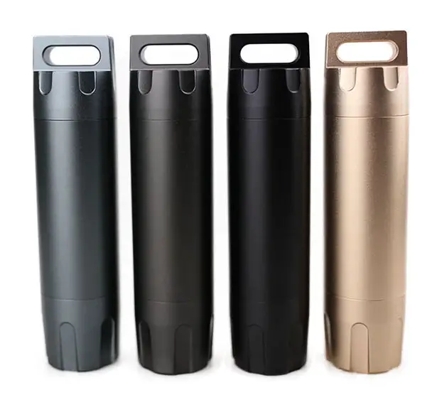 Keep Your Medication Safe While Camping In This Aluminum Portable Capsule Bottle