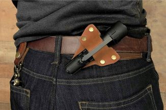 Carry Your Torch in Style with American Bench Craft Leather Flashlight Holster