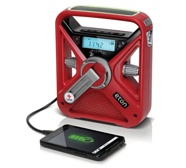 Eton American Red Cross FRX3 Hand Crank NOAA AM/FM Weather Alert Radio with Smartphone Charger