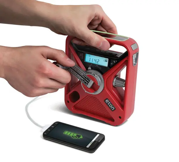 Eton American Red Cross FRX3 Hand Crank NOAA AM/FM Emergency Radio Features Multiple Power Options