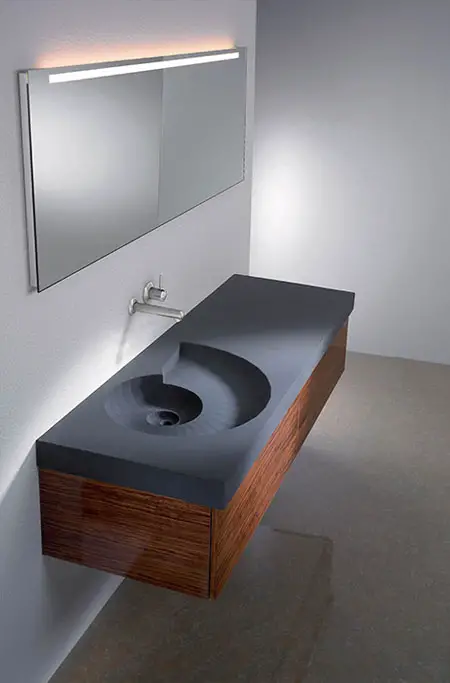 ammonite washbasin from high tech