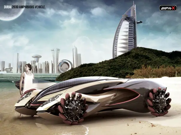 Amphi-X : Amphibious Vehicle for Dubai 2030 by Beichen Nan