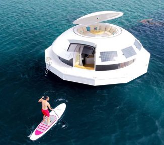 Anthénea Floating Eco Pod to Explore The Sea in Luxurious Style