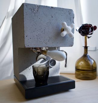 AnZa Concrete Espresso Machine Presents The Beauty of Brutalism Design