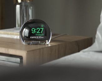 NightWatch – A Spherical Shape Magnifying Dock for Apple Watch