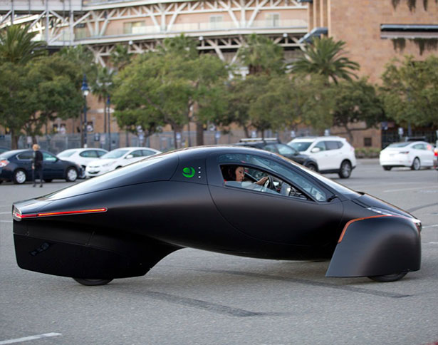 Futuristic Aptera No-Charging Solar Vehicle